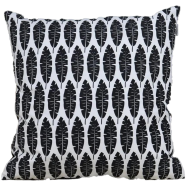 Cushion Cover Black And White14x14 Inch - 77045