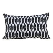 Cushion Cover Black And White 20x12 Inch - 77062