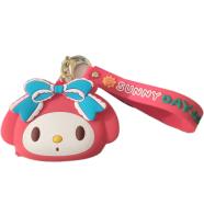 Cute Cartoon Hello Kitty Coin Purse with Keychain icon