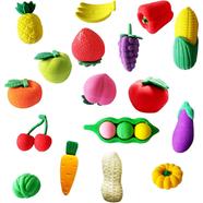 Cute Different Shapes Of Fruits Vegetables Eraser For Child