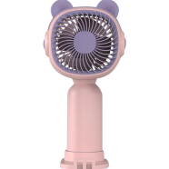 Cute Mini Hand-held Fan Portable Desk Fan Cooler Cooling USB Rechargeable Fan image