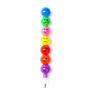 Cute Stacker Swap 7 Colors Smile Face Baby Colorful Painting Pencil