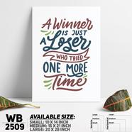 DDecorator A Winner Is A Winner - Motivational Wall Board And Wall Canvas - WB2509