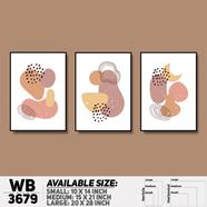 DDecorator Abstract ArtWork Wall Decor - Set of 3 WB3679