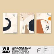 DDecorator Abstract ArtWork Wall Decor - Set of 3 WB3682