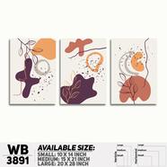 DDecorator Abstract ArtWork Wall Decor - Set of 3 WB3891