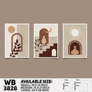 DDecorator Abstract ArtWork Wall Decor - Set of 3 WB3828