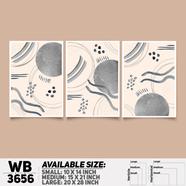 DDecorator Abstract ArtWork Wall Decor - Set of 3 WB3656 