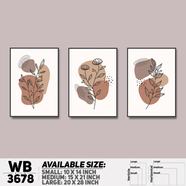 DDecorator Abstract ArtWork Wall Decor - Set of 3 WB3678 