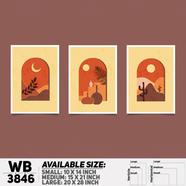 DDecorator Abstract ArtWork Wall Decor - Set of 3 WB3846