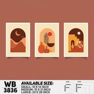 DDecorator Abstract ArtWork Wall Decor - Set of 3 WB3836
