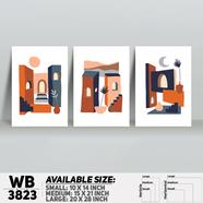 DDecorator Abstract ArtWork Wall Decor - Set of 3 WB3823