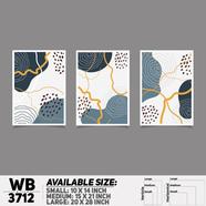 DDecorator Abstract ArtWork Wall Decor - Set of 3 WB3712 