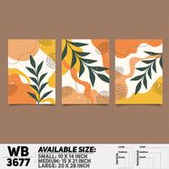DDecorator Abstract ArtWork Wall Decor - Set of 3 WB3677 