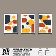 DDecorator Abstract ArtWork Wall Decor - Set of 3 WB3715