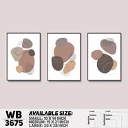 DDecorator Abstract ArtWork Wall Decor - Set of 3 WB3675