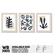 DDecorator Abstract ArtWork Wall Decor - Set of 3 WB3905