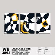 DDecorator Abstract ArtWork Wall Decor - Set of 3 WB3892