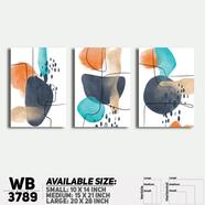 DDecorator Abstract ArtWork Wall Decor - Set of 3 WB3789 