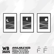 DDecorator Abstract ArtWork Wall Decor - Set of 3 WB3605
