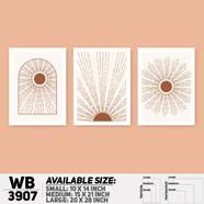 DDecorator Abstract ArtWork Wall Decor - Set of 3 WB3907