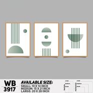 DDecorator Abstract ArtWork Wall Decor - Set of 3 WB3917