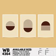 DDecorator Abstract Art (Set of 3) Wall Board And Wall Canvas - WB4364