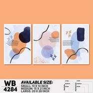 DDecorator Abstract Art (Set of 3) Wall Board And Wall Canvas - WB4284