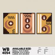 DDecorator Abstract Art (Set of 3) Wall Board and Wall Canvas - WB4054