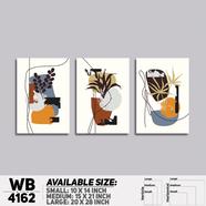 DDecorator Abstract Art Wall Board And Wall Canvas - Set of 3 - WB4162 