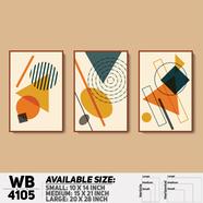 DDecorator Abstract Art Wall Board And Wall Canvas - Set of 3 - WB4105