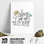 DDecorator Alone - Motivational Wall Board and Wall Canvas - WB2107