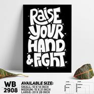 DDecorator Always Keep Fighting - Motivational Wall Board and Wall Canvas - WB2908