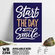 DDecorator Always Smile - Motivational Wall Board And Wall Canvas - WB2298