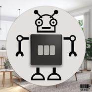 DDecorator Automated Robot Switch Socket Wall Sticker - (SS163)