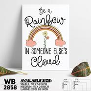 DDecorator Be A Rainbow - Motivational Wall Board and Wall Canvas - WB2858