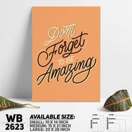 DDecorator Be Amazing - Motivational Wall Board and Wall Canvas - WB2623