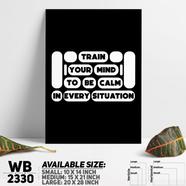 DDecorator Be Calm - Motivational Wall Board And Wall Canvas - WB2330