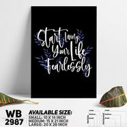 DDecorator Be Fearlessly Good - Motivational Wall Board and Wall Canvas - WB2987