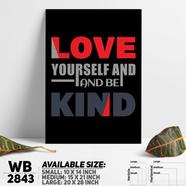 DDecorator Be Kind Love - Motivational Wall Board and Wall Canvas - WB2843