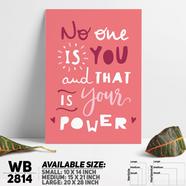 DDecorator Be Powerfull - Motivational Wall Board and Wall Canvas - WB2814