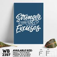 DDecorator Be Stronger - Motivational Wall Board and Wall Canvas - WB2397