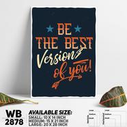 DDecorator Be The Best Version of You - Motivational Wall Board and Wall Canvas - WB2878