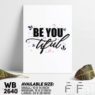 DDecorator Be You - Motivational Wall Board and Wall Canvas - WB2640