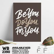 DDecorator Be You - Motivational Wall Board and Wall Canvas - WB2390