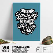 DDecorator Be Yourself - Motivational Wall Board and Wall Canvas - WB2457