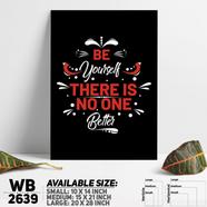 DDecorator Be Yourself - Motivational Wall Board and Wall Canvas - WB2639