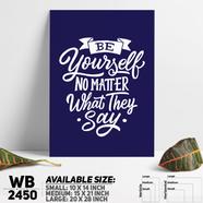 DDecorator Be Yourself - Motivational Wall Board and Wall Canvas - WB2450