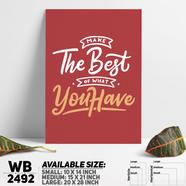 DDecorator Be Yourself - Motivational Wall Board and Wall Canvas - WB2492
