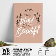 DDecorator Beautiful Place Travel - Motivational Wall Board and Wall Canvas - WB2649